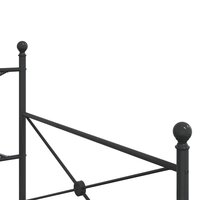 Slaapbank zonder matras 100x190 cm staal zwart 8