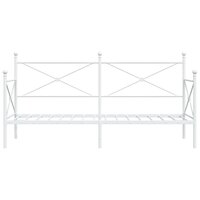 Slaapbank zonder matras 80x200 cm staal wit 5