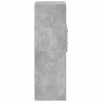 Hoge kast 45x42,5x124 cm bewerkt hout betongrijs 5