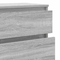 Ladekast 60x36x103 cm bewerkt hout grijs sonoma eikenkleurig 8