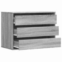 Ladekast 80x41x58 cm bewerkt hout grijs sonoma eikenkleurig 5