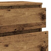 Ladekast 60x36x103 cm bewerkt hout oud houtkleurig 8