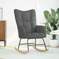 Schommelstoel stof donkergrijs 2