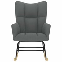 Schommelstoel stof donkergrijs 3