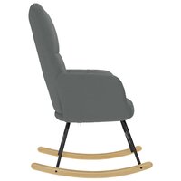 Schommelstoel stof donkergrijs 4