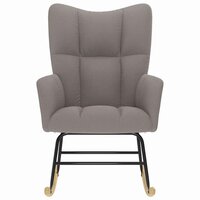 Schommelstoel stof taupe 3