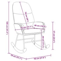Schommelstoel fluweel donkergroen 9