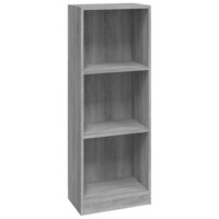 Boekenkast 40x24x109 cm bewerkt hout grijs sonoma eikenkleurig 2