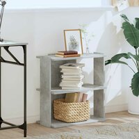 Boekenkast 3-laags 60x30x60 cm bewerkt hout betongrijs 3
