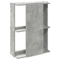 Boekenkast 3-laags 60x30x80 cm bewerkt hout betongrijs 6