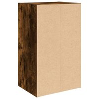 Boekenkast 31x24x52 cm bewerkt hout gerookt eikenkleurig 7