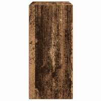 Boekenkast 31x24x52 cm bewerkt hout oud houtkleurig 6