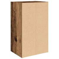 Boekenkast 31x24x52 cm bewerkt hout oud houtkleurig 7