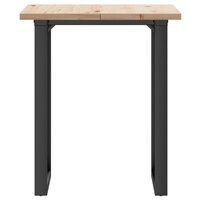 Eettafel O-frame 60x60x75,5 cm massief grenenhout en staal 4