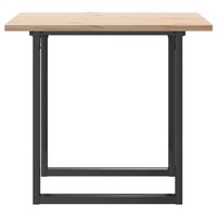 Eettafel O-frame 90x90x75,5 cm massief grenenhout en staal 5