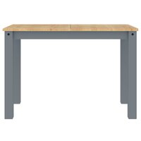 Eettafel Panama 117x60x75 cm massief grenenhout grijs 4