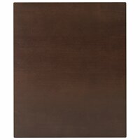 Eettafel bruin massief hout rubber 8