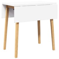 Eettafel massief hout naturel rubber 2