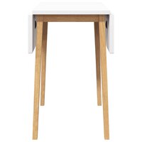 Eettafel massief hout naturel rubber 6