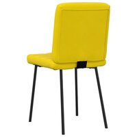 Eetkamerstoelen 2 st fluweel geel 6