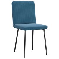 Eetkamerstoelen 2 st fluweel blauw 3
