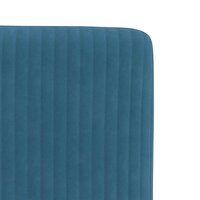Eetkamerstoelen 2 st fluweel blauw 7