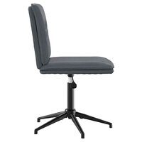 Eetkamerstoel fluweel donkergrijs 4