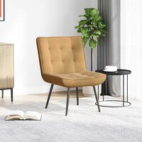 Relaxstoel 64x74x84 cm fluweel bruin 3