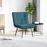 Relaxstoel 64x74x84 cm fluweel blauw 3