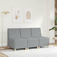 Fauteuil 55 cm stof lichtgrijs 3