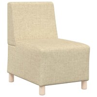 Fauteuil 55 cm stof cr&egrave;mekleurig 2