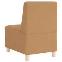 Fauteuil 55 cm gekrulde wolachtige stof beige 6