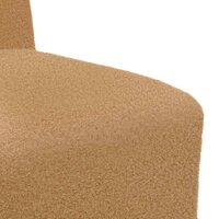 Fauteuil 55 cm gekrulde wolachtige stof beige 7