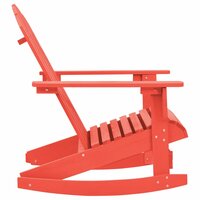 Schommelstoel Adirondack massief vurenhout rood 3