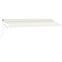 Luifel automatisch met LED en windsensor 600x300 cm cr&egrave;mekleur 4