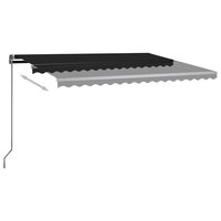 Luifel automatisch met LED en windsensor 450x300 cm antraciet 5