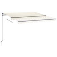 Luifel automatisch met LED en windsensor 400x350 cm cr&egrave;mekleur 5
