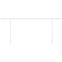 Luifel automatisch met LED en windsensor 6x3 m blauw en wit 7