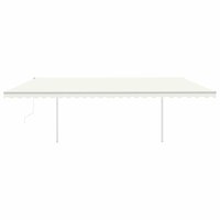 Luifel automatisch met LED en windsensor 6x3 m cr&egrave;mekleurig 4