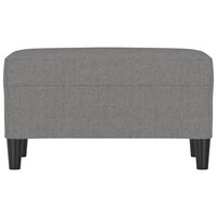 Bankje 70x35x41 cm stof donkergrijs 3