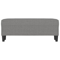 Bankje 100x35x41 cm stof donkergrijs 3