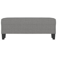 Bankje 100x35x41 cm stof donkergrijs 3