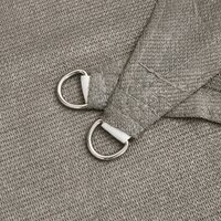 Zonnezeil 160 g/m&sup2; driehoekig 3x3x4,2 m HDPE lichtgrijs 5