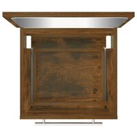 Badkamerkast met spiegel 41x38,5x48 cm gerookt eikenkleurig  8
