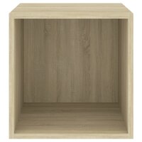 Wandkast 37x37x37 cm bewerkt hout sonoma eikenkleurig 9