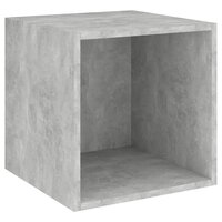 Wandkast 37x37x37 cm bewerkt hout betongrijs 2
