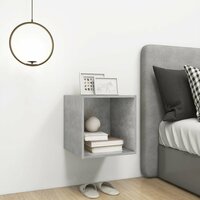 Wandkast 37x37x37 cm bewerkt hout betongrijs 5