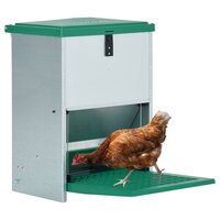 Pluimveevoerbak automatisch met pedaal 12 kg 2