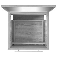 Badkamerkast met spiegel 41x38,5x48 grijs sonoma eikenkleurig  8