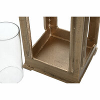 Lantaarn Home ESPRIT Gouden Aluminium Kristal Vintage 17 x 17 x 78 cm 2